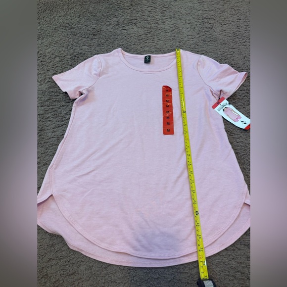 Skechers GoWalk Shirt Tunic Top Curved Hem Pink M $35 NEW - Picture 6 of 8